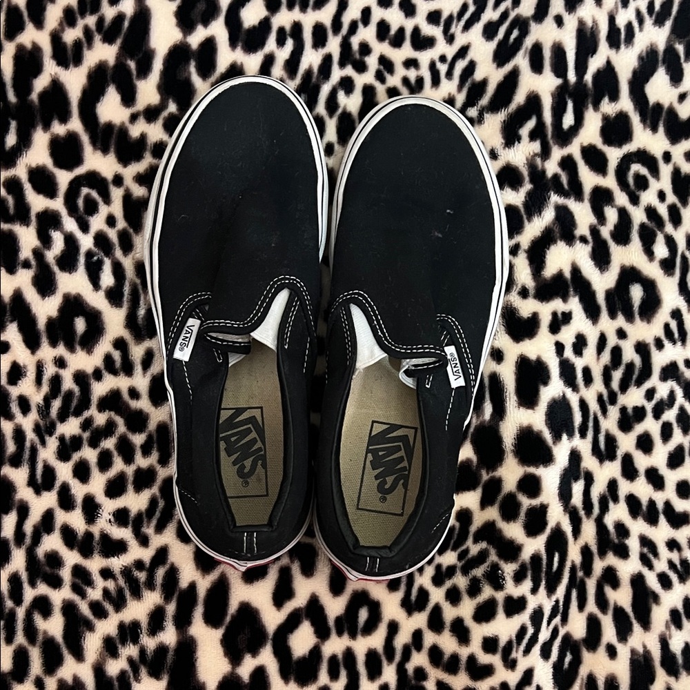 Vans Black Slip-On Shoes